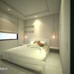 3D дизайн спальни с окном в Наполеоне
